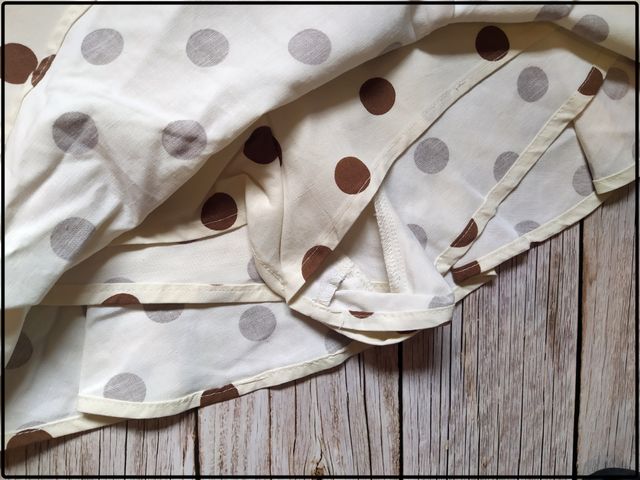 Falda pantalón lino lunares Zara