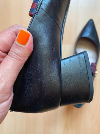 Zapatos tacon pequeño talla 37) 