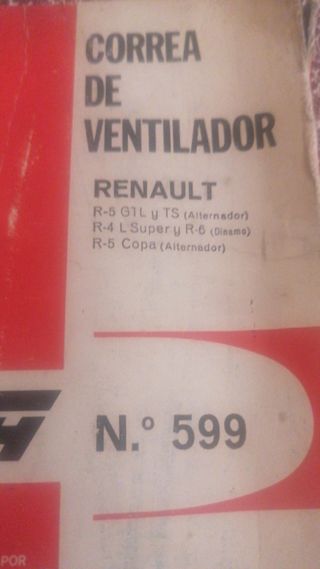 correa de ventilador