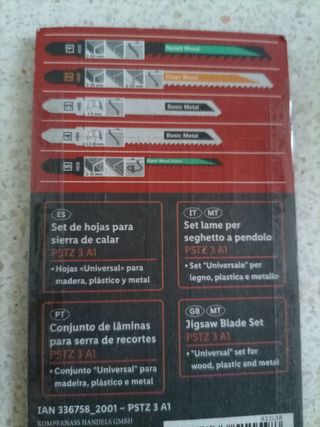 hojas de sierra de calar