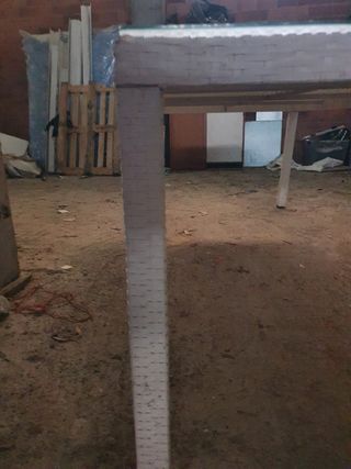 mesa de jardín ratan