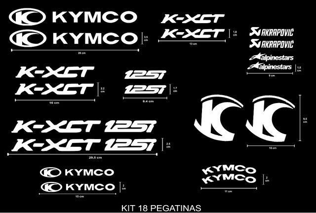 kit pegatinas kymco  k-xct 125
