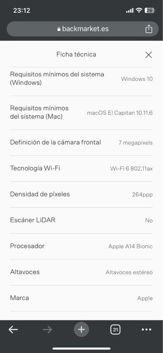 IPAD Air 4* Generación (2020)