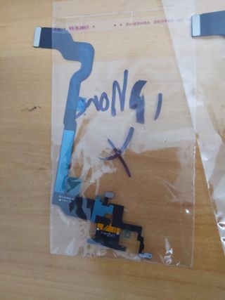 3x Puerto de carga + micrófono iPhone X nuevo