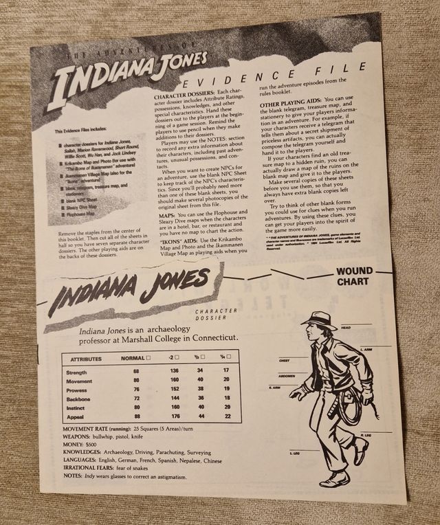 Indiana Jones, The Adventures RPG TSR6570