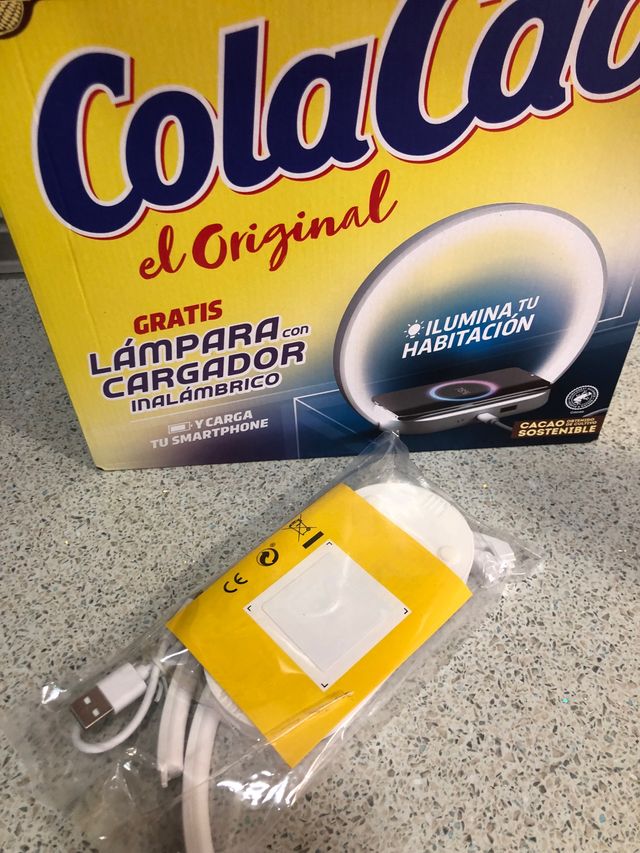 Lámpara cargador cola cao