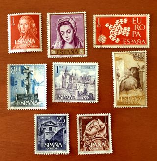 40 Sellos usados de España
