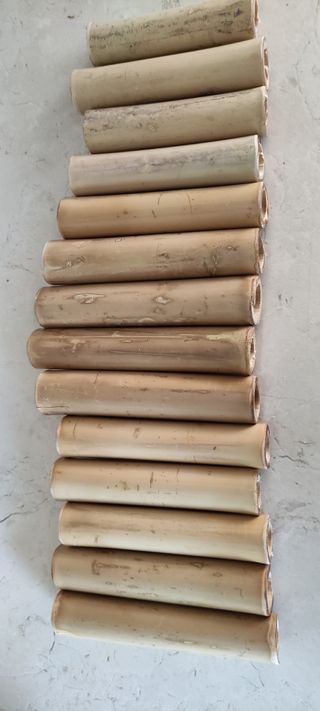 forme per cialde in canna di bambù...14 pezzi