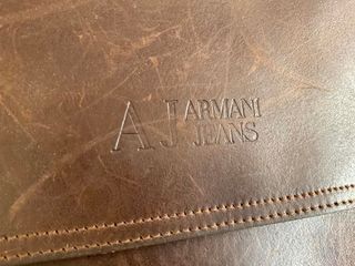 Vintage Armani bolso cuero auténtico