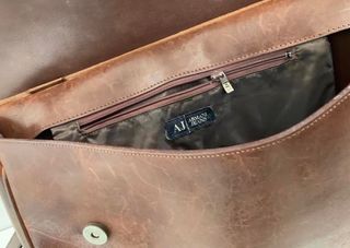 Vintage Armani bolso cuero auténtico