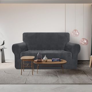 Funda de sofá elástica gruesa gris 2plazas NUEVA