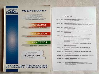 TEMARIO PROFESOR TECNOLOGÍA SECUNDARIA