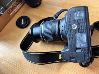 Nikon 3400D 18-55VR + Sigma 70-300 OS + funda