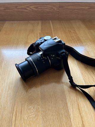 Nikon 3400D 18-55VR + Sigma 70-300 OS + funda