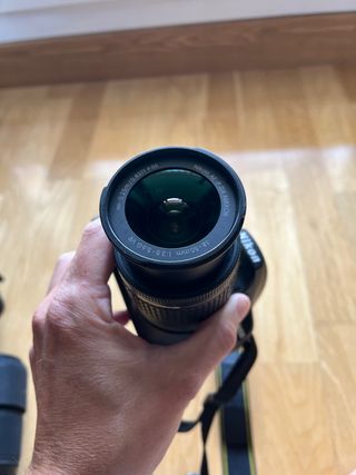 Nikon 3400D 18-55VR + Sigma 70-300 OS + funda