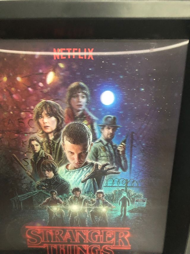 Cartel stranger things lenticular 3D con marco