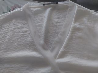 Blusa blanca curvy. Violeta By Mango