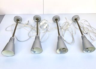 4 apliques IKEA KVART de pared, techo o estantería