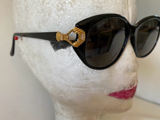 Occhiali da sole donna neri vintage anni90 Galileo