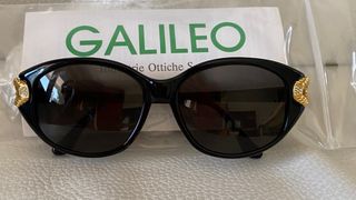Occhiali da sole donna neri vintage anni90 Galileo