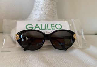 Occhiali da sole donna neri vintage anni90 Galileo