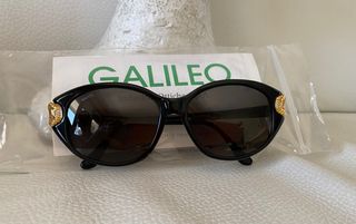 Occhiali da sole donna neri vintage anni90 Galileo