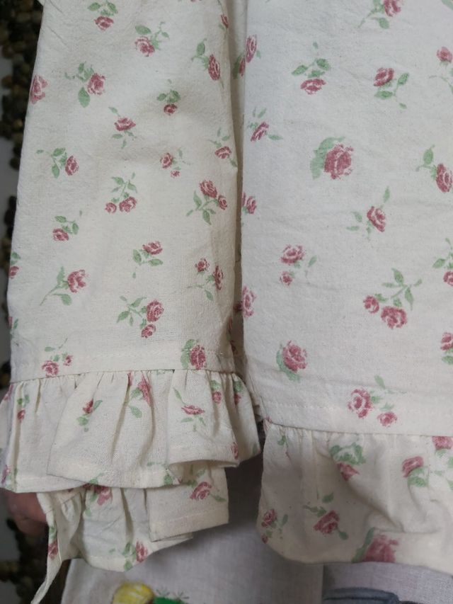 grembiule cucina cotone rose crema Blanc Mariclò 