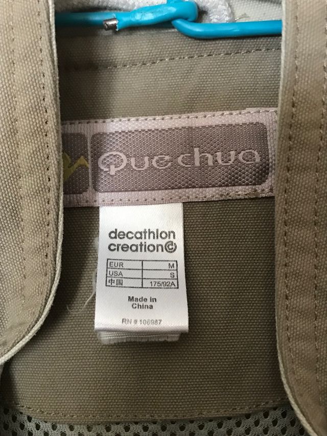 Chaleco caza o senderismo quechua talla m