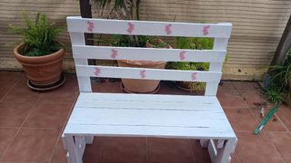 banco hecho de palet