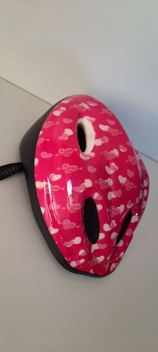 casco bici color fucsia talla M