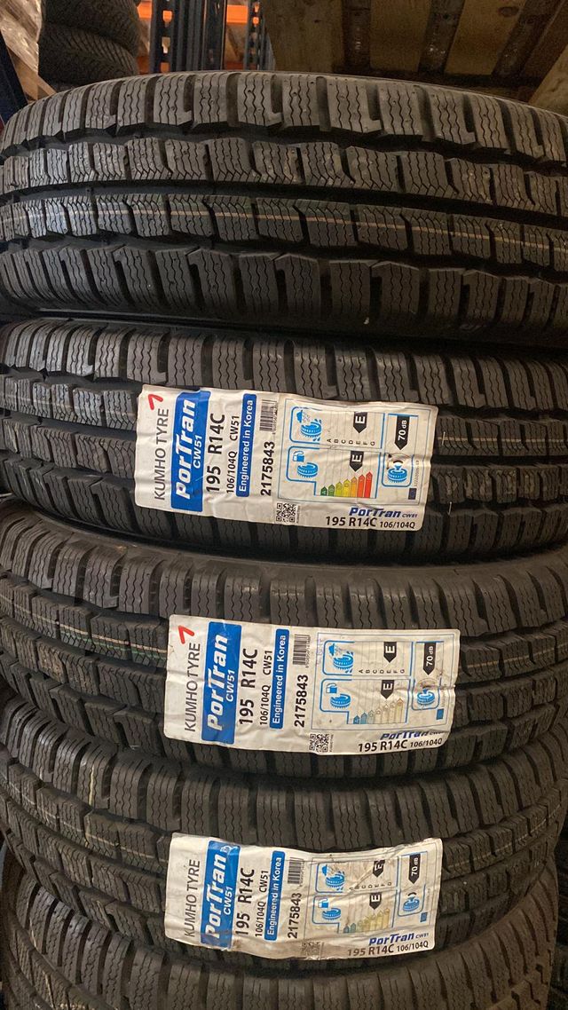 Neumaticos  195/80/14C 104Q Kumho Nuevo