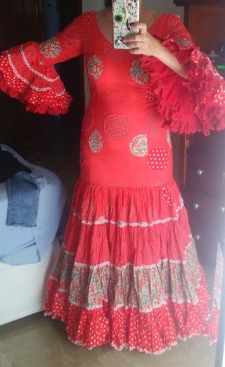 Traje de flamenca Rojo