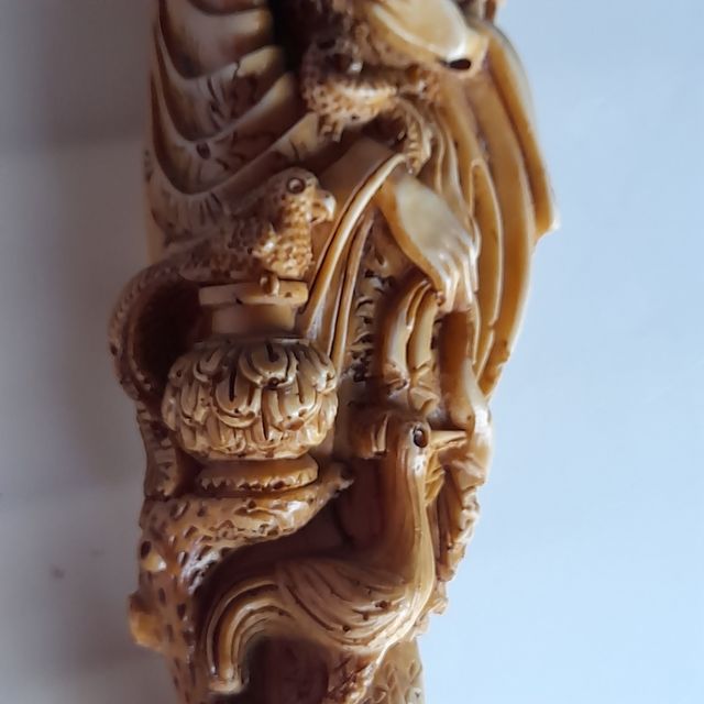 Figura Dama Chiná in resina di alabastro