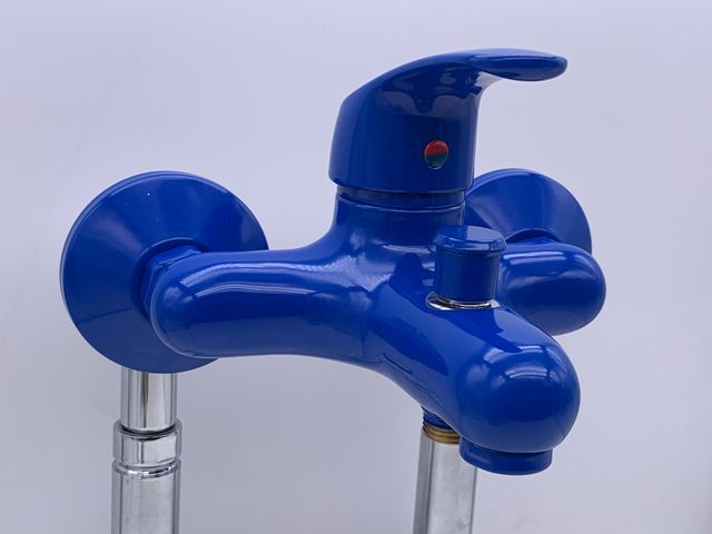 -65% DESCUENTO GRIFO BAÑERA MONOMANDO COLOR AZUL