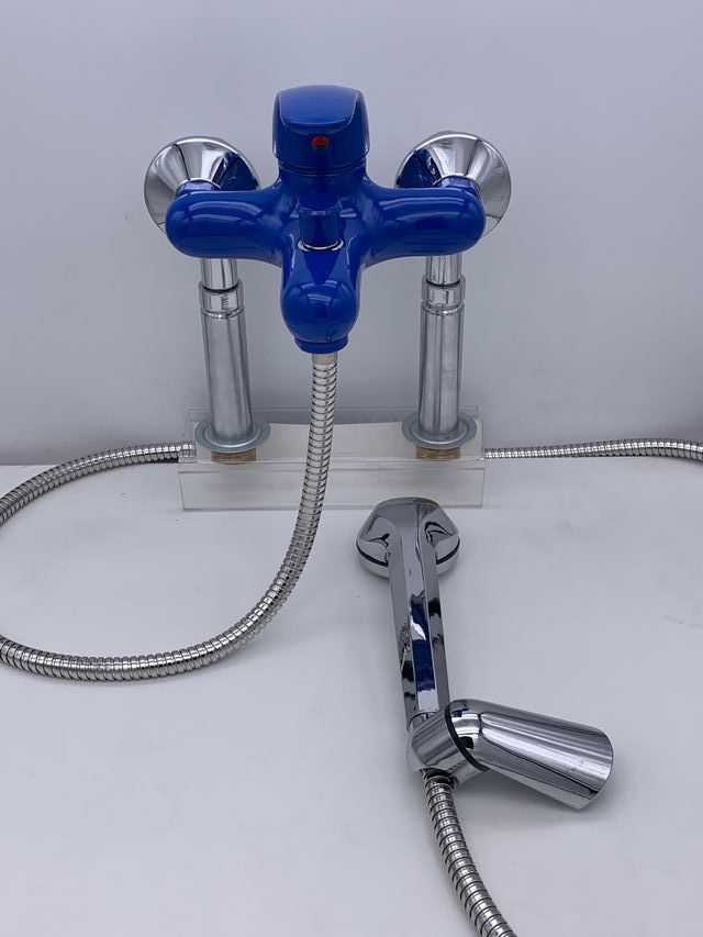 -65% DESCUENTO GRIFO BAÑERA MONOMANDO COLOR AZUL