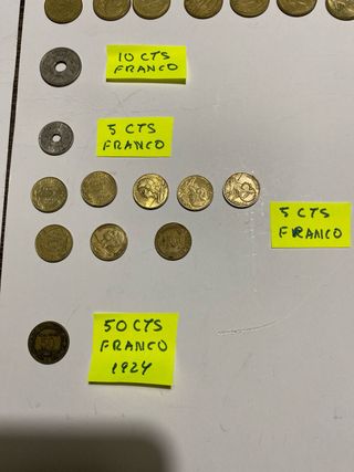 Lote de 84 monedas francesas 