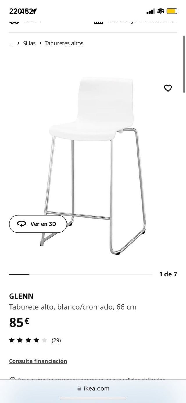 Taburete alto ikea