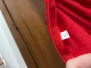 Vestito elegante da cerimonia lungo rosso