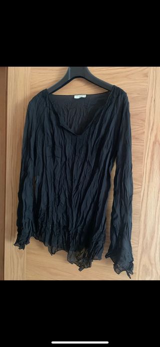 Blusa camisa mujer T-42 negra