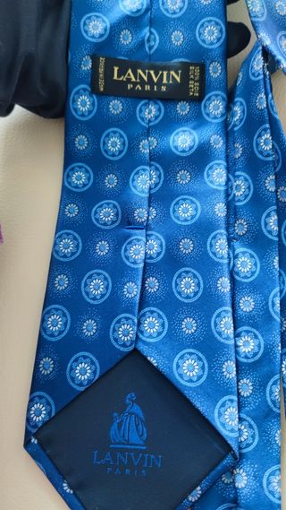 Corbata de seda natural 👨.Lanvin París