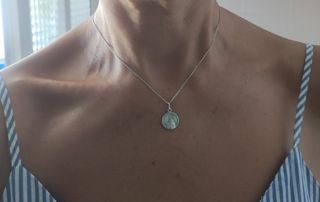 medalla plata sin cadena