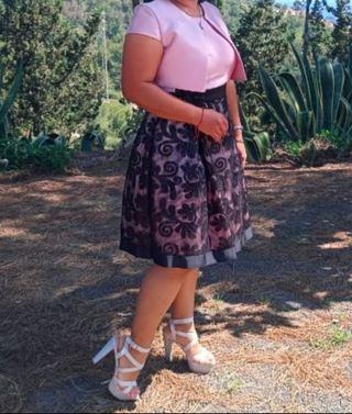 Precioso vestido de fiesta de Nati Jiménez.