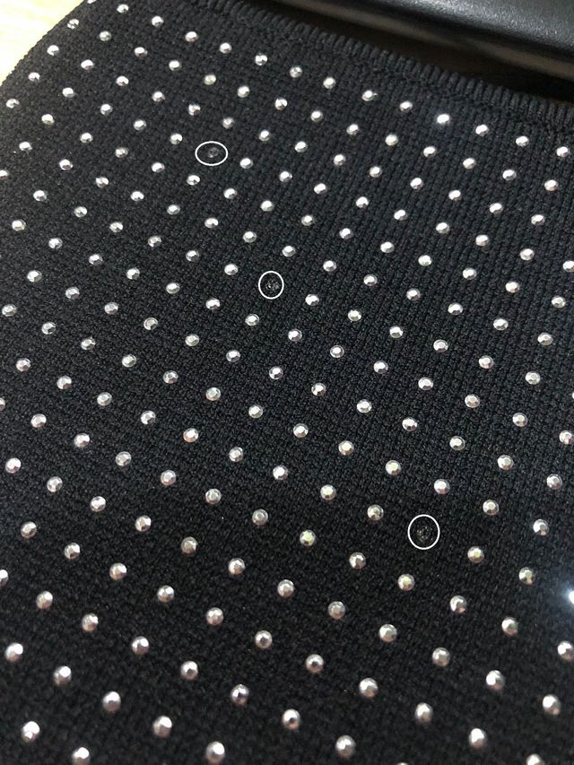 Falda de tubo con circonitas brillantes