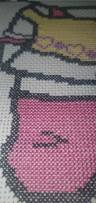 boneca hello kitty bordado