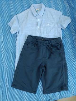 Conjunto pantalón y camisa niño