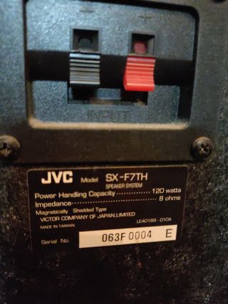 altavoces torres JVC Home cinema