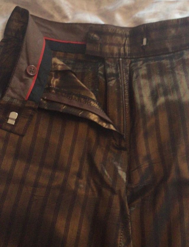 Pantalón recto rayas