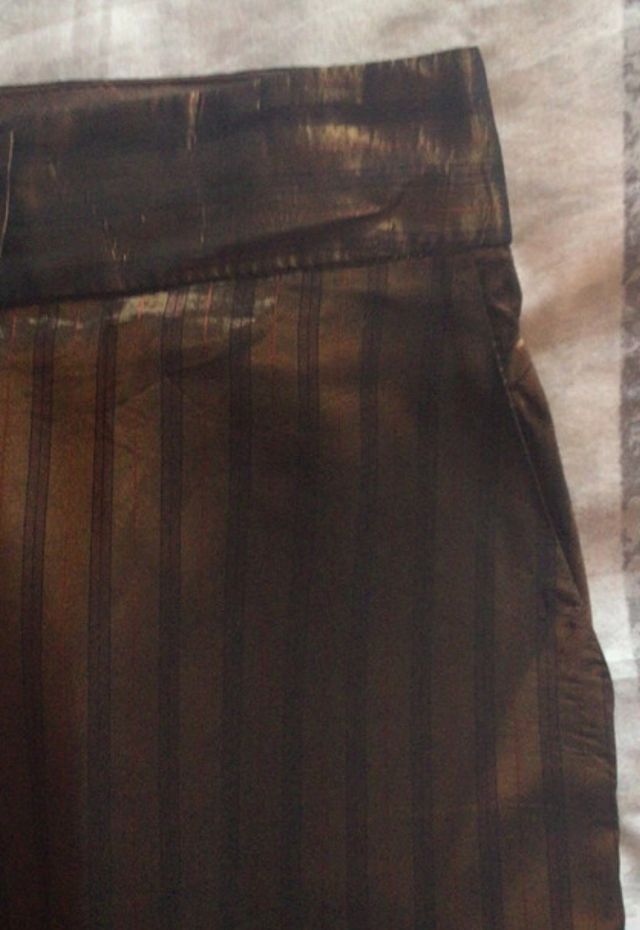 Pantalón recto rayas