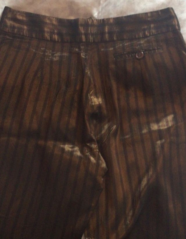 Pantalón recto rayas