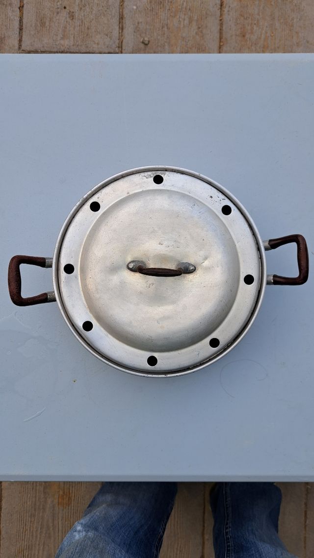 Lote de antiguos utensilios cocina de aluminio